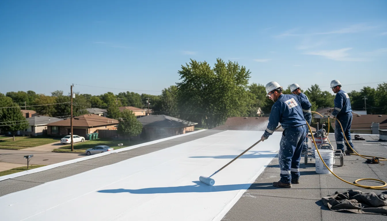 Commercial roof coating in Saint Jacob, IL near me